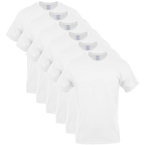 Gildan Men's Crew T-Shirts, Multipack, Style G1100, White (6-Pack), X-Large