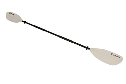 Attwood Kayak Paddle, Asymmetrical, 2-Piece, Heavy-Duty Aluminum with Comfort Grips, 7 Feet