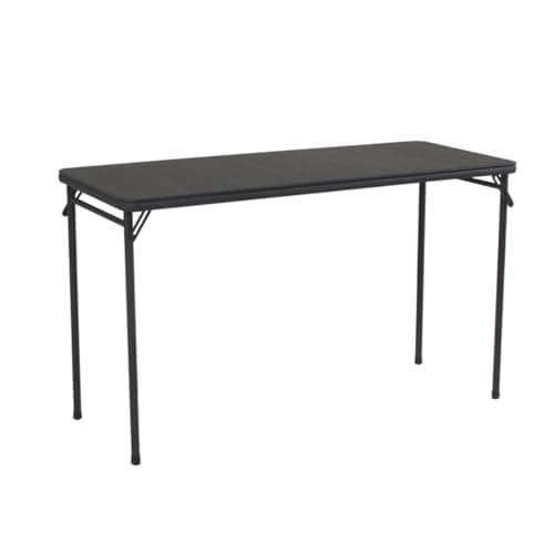 COSCO 20" x 48" Vinyl Top Folding Table, Black