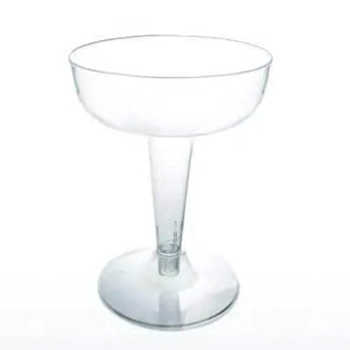 Party Essentials Plastic Champagne Glasses, 20-Count, Clear