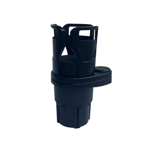 VIVURA 2-in-1 Multifunctional Car Cup Holder, Black Adjustable Drink Organizer with Dual Cup Storage, Universal Vehicle Mount for Beverages and Phone, 7.32-inch Height，Cup Holder for car