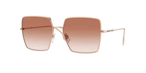 BURBERRY Daphne BE3133 133713 58MM Rose Gold/Gradient Pink Square Sunglasses for Women + BUNDLE With Designer iWear Eyewear Kit