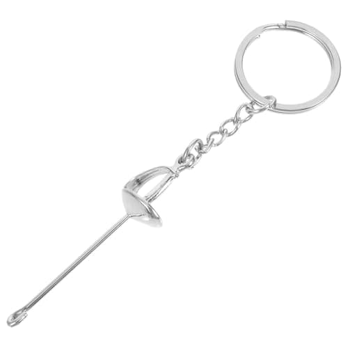 BIUDECO Metal Fencing Keychain Sports Souvenir Keychain for Fencing Fans Creative Pendant for Backpacks Fencing Gear Accessory Unique for Fencers