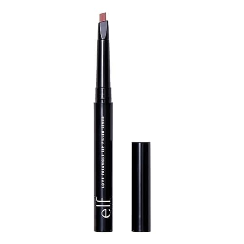 e.l.f. Love Triangle Lip Filler Liner, 2-in-1 Lipliner Pencil For Sculpting & Filling, Long-Lasting Intense Color, Vegan & Cruelty-Free, Soft Pink