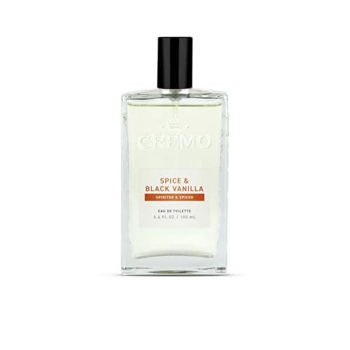 Cremo Cologne For Men - Spice & Black Vanilla Mens Cologne Spray, An Explosion of Vibrant Spices, Dark Woods and Black Vanilla, Multi-Layered Signature Men's Fragrances, 3.4 Fl Oz