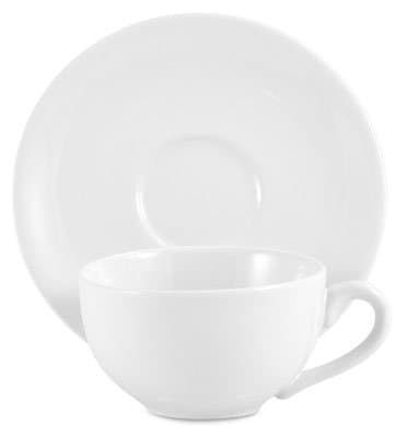 Amsterdam Tea Cup and Saucer - White