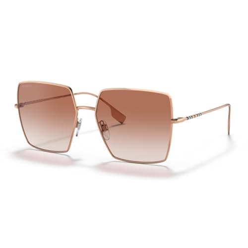 BURBERRY Daphne BE3133 133713 58MM Rose Gold/Gradient Pink Square Sunglasses for Women +BUNDLE with ACCESSORY EYEWEAR KIT