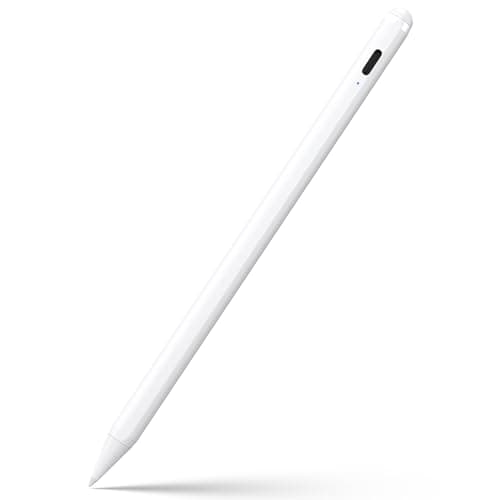Stylus Pen for iPad 6th-11th Generation-2X Fast Charge Active Pencil Compatible with 2018-2025 Apple iPad Pro 11"/12.9"/M4, iPad Air 3/4/5/M2/M3,iPad mini 5/6 Gen-White