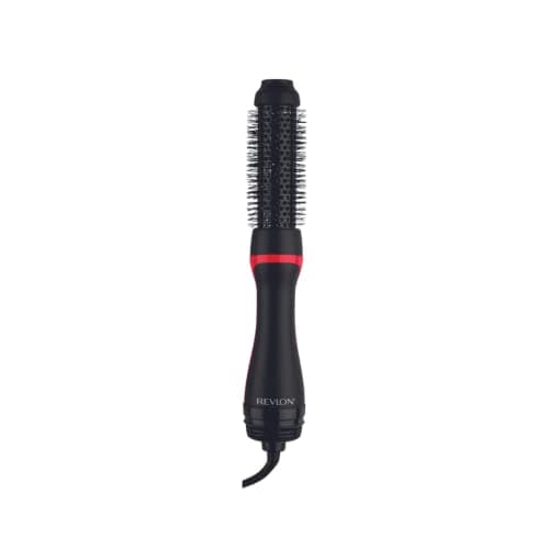REVLON One-Step Root Booster Round Blow Dryer Brush and Hair Styler - Revive Styles, Boost Roots, and Add Volume to hair with this Hot Air Brush, 1 ½ inch Barrel (Black)
