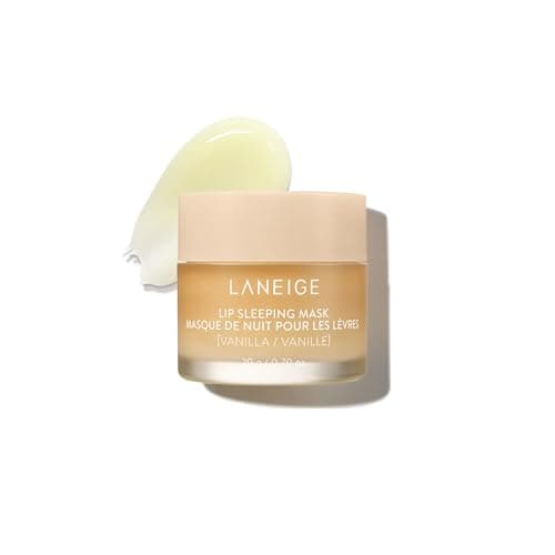 LANEIGE Lip Sleeping Mask, Vanilla: Nourishing Overnight Lip Treatment with Vitamin C, Shea & Murumuru Butter for Hydrating Dry, Flaky Lips