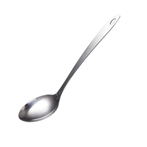 IMEEA Large Cooking Spoon Stainless Steel Basting Spoon for Cooking Serving Spoon, 12.8-Inch