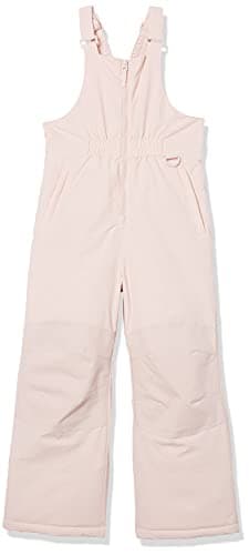 Amazon Essentials Girls' Water-Resistant Ski & Snow Bib Overall, Light Mauve, Large