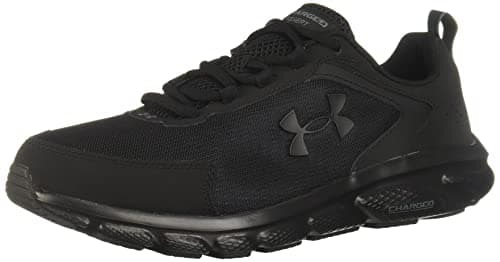 Under Armour Mens Charged Assert 9 Running Shoe, Black (002 Black, 12 US