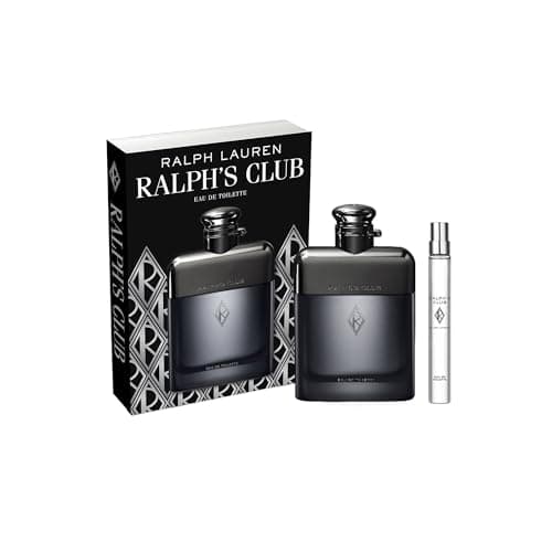 RALPH LAUREN FRAGRANCES Ralph's Club Eau de Toilette- Men's Cologne - Woody & Fresh - 2-Piece Gift Set - Full Size, 3.4 Fl Oz & Travel Size, 0.3 Fl Oz