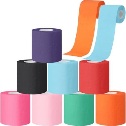 Gilprop 8 Rolls Colored Toilet Paper Multicolor Funny Novelty Toilet Paper Gift Sustainable and Soft for Home Decoration, Office, Halloween, Fall, Xmas Party, Camping, Travel(Multicolor)