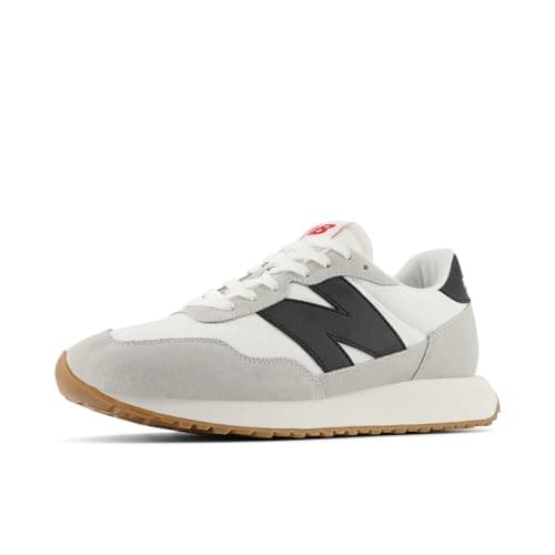 New Balance Men's 237 V1 Sneaker, White/Brighton Grey/Black, 9.5