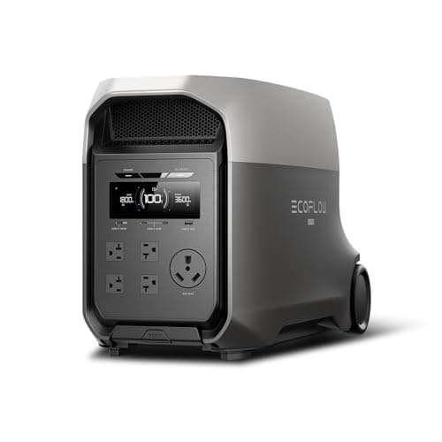 EF ECOFLOW DELTA 3 Ultra Portable Power Station, 3072Wh LiFePO4 Battery, 3600W (Surge 7200W) Output Home Power, Solar Generator for Home Use, Camping Accessories, Emergencies & RV Backup