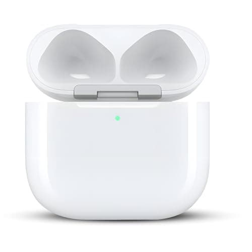 Compatible for AirPods 4 Charging Case Replacement AirPod 4th Generation with Wireless Charging Bluetooth Pairing Sync Button (No Earbuds) (Compatible for AirPods 4th)