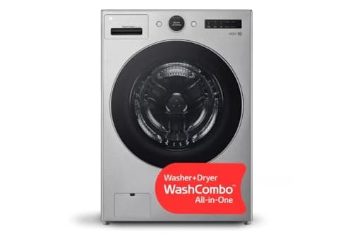 LG WM6998HVA 27 Inch Smart Front Load Washer/Dryer Combo with 5.0 cu ft. Capacity, Stainless Steel