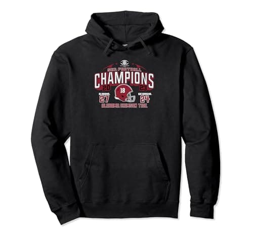 Alabama Crimson Tide SEC Champs 2023 Football Score 27-24 Pullover Hoodie