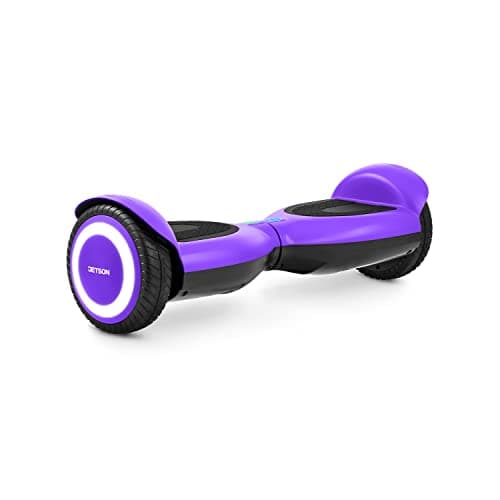 Jetson Prism All-Terrain Hoverboard, LAVA LED Light-Up Rims, Top Speed of 7 mph, Range of Up to 5 Miles, Active Balance Technology, Purple, JPRISM-PUR