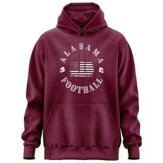 Printbox Originals Alabama Football Hoodie, Bama Time Gameday Sweater for Men Women Maroon