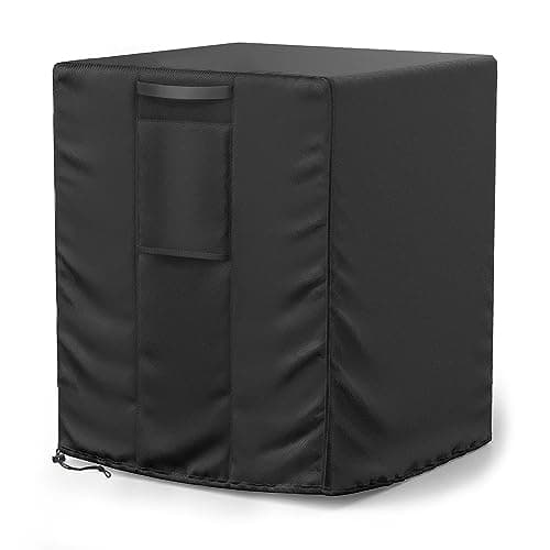 Mrrihand Central Air Conditioner Cover for Outside Units Waterproof Heavy Duty AC Unit for Outdoor Large AC Cover for Winter (24"X24"X30")