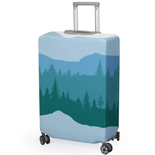 MHJY Suitcase Cover Washable Luggage Covers for Suitcase TSA Approved Elastic Luggage Protector Cover Scratch Resistant Travel Suitcase Covers for Luggage Fits 18-32 Inch Luggage