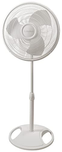 Lasko 2520 Oscillating Stand Fan,White 16 Inch