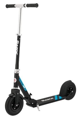 Razor A5 Air Kick Scooter for Kids Ages 8+ - Extra-Long Deck, 8" Pneumatic Rubber Wheels, Foldable, Anti-Rattle Handlebars, For Riders up to 220 lbs