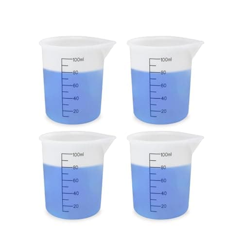 4 Pcs 100ml Laundry Detergent Measuring Cup, Reusable Silicone Measuring Cups for Laundry Room, DIY