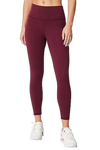 Fabletics Women's Define PowerHold® High-Waisted 7/8 Legging, Maximum Compression, Flattering, XXL-1X, Merlot