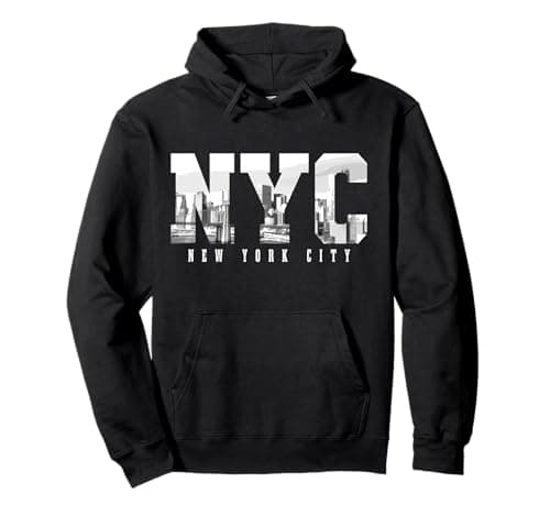 NYC New York City NY Skyline USA America Vintage Souvenir Pullover Hoodie