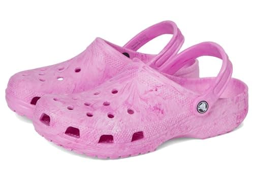 Crocs Unisex Classic Marbled Tie-Dye Clog Pink Swirl Men 7/Women 9 Medium