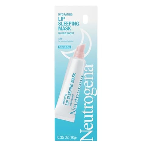 Neutrogena Hydro Boost Hydrating Lip Sleeping Mask with Hyaluronic Acid, Clear Overnight and Daily Moisturizing Treatment for Very Dry Lips, Fragrance Free Squeeze Tube Lip Balm, 0.35 oz