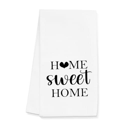 Gleegreets Home Sweet Home Kitchen Towels Gifts, New Housewarming Towels Decor (16x24 inches)