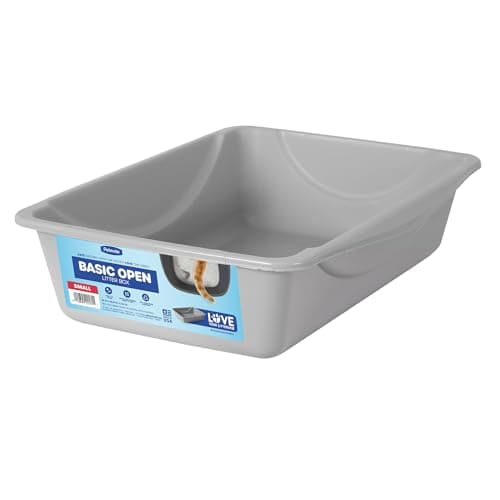 Petmate Litter Pan, Blue/Gray, Small, Made in USA