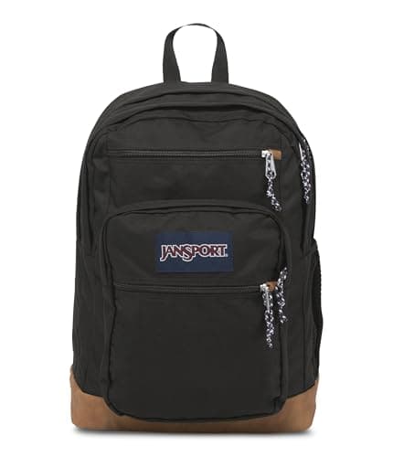 JanSport Cool Backpack, with 15-inch Laptop Sleeve - Large Computer Bag Rucksack with 2 Compartments, Ergonomic Straps, Black