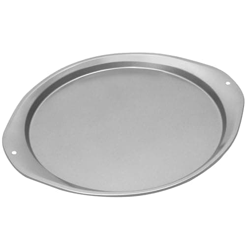 RavisingRidge Pizza Pan - 14 Inch Nonstick Pizza Pan for Oven with Widen Handles for Cooking, Baking, and Grilling - Durable, Even Heating, Long-Lasting Kitchen Cookware (1, Grey)