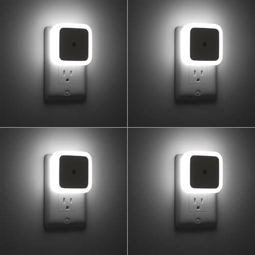 Sujeet Night Light, Night Lights Plug into Wall [4 Pack], Nightlight Led Night Light for Adults, Plug in Night Light for Adults Bedroom Cool White