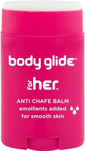 Body Glide For Her Anti Chafe Balm | Chafing stick with added emollients | Great for dry, sensitive skin and/or sensitive areas | Use on chest, bra, butt, groin, arm, and thigh chafing | 1.5oz