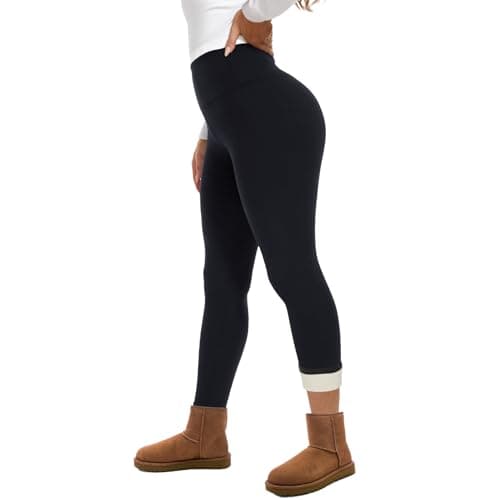 GAYHAY Fleece Lined Leggings for Women – Thick Winter Warm Thermal High Waisted Tummy Control Workout Yoga Pants