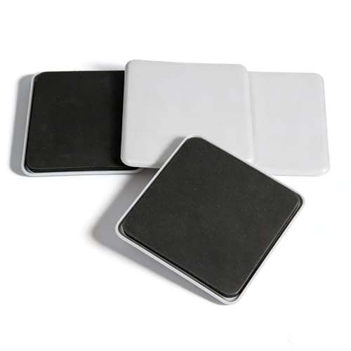 4 Pcs Furniture Sliders for Carpet, Square Carpet Furnitures Moving Pads, Heavy-Duty Furnitures Movers, Reusable Large Furniture Sliders, Floor Protectors for Carpets, Movers Easily and Safe (5 Inch)