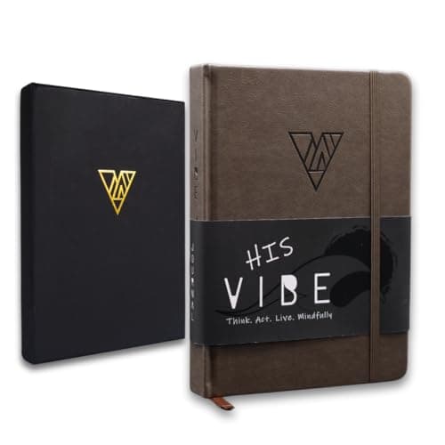 The Vibe Journal |13-Week Guided Mindfulness Journal for Men | Dynamic Daily Prompts, Practical Exercises, & Habit-Building Tools for Self-Mastery, & Mindful Living | A5 Size | Premium Gift Box