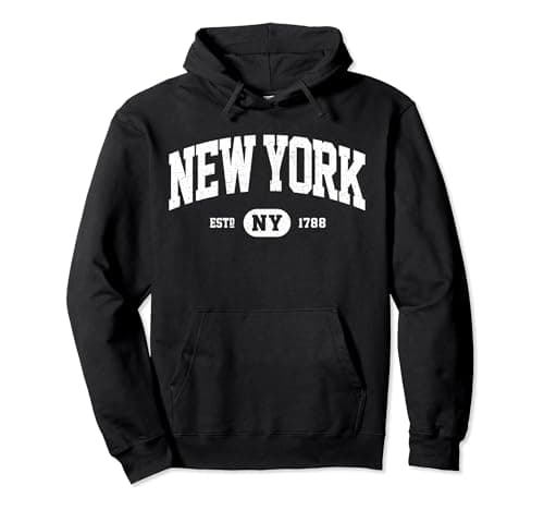 NY New York Sweatshirt Retro Vintage New York Hoodie Gifts Pullover Hoodie