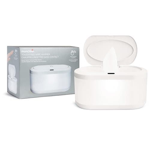 Munchkin Touch Free Baby Wipe Warmer with Nightlight & Motion Sensor, White