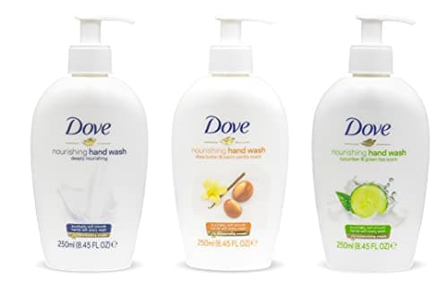 Dove, Nourishing Hand Wash Variety of 3 (Deeply Nourishing, Shea Butter & Warm Vanilla, Cucumber & Green Tea) - 250 ML (8.45 FL OZ) - International Version…