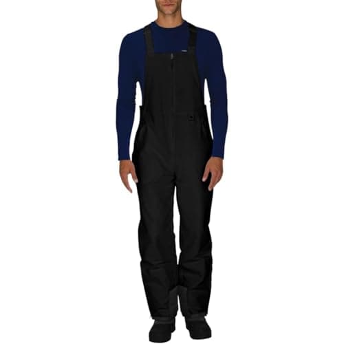 Arctix Men's Essential Insulated Bib Overalls, Black, Large/32" Inseam