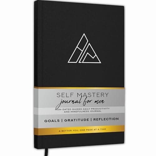 Self-Mastery Journal for Men - Gratitude Journals – 5 Minute Journal - Reflection Manifestation Journals for Mindfulness – Self Care Journal – Goal / Guided Gratitude Journal for Women & Men