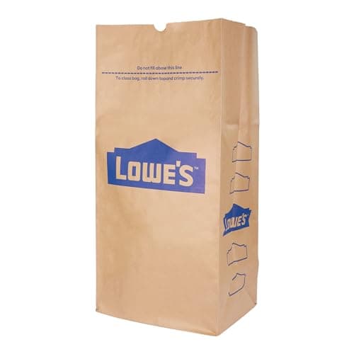 Lowe's 30 Gallon Heavy Duty Brown Paper Lawn and Refuse Bags for Home and Garden (10 Count), Large (LOWESLL)